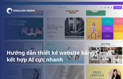 Hướng dẫn thiết kế website bằng Canva kết hợp AI cực nhanh